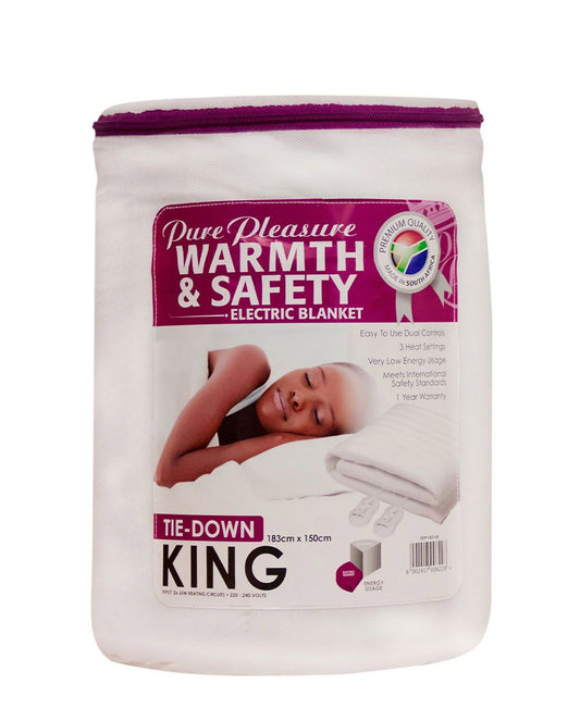 Pure Pleasure Electric Blanket King - White