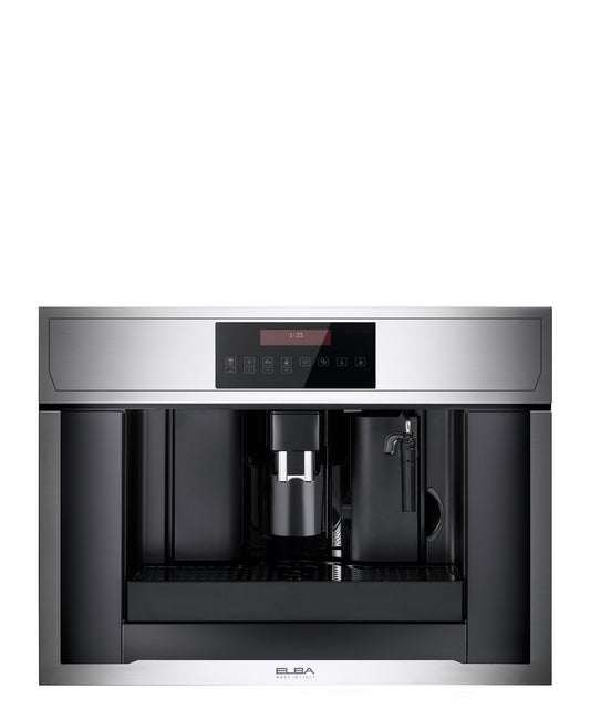 Elba 45cm Built In Coffee Machine - Silver