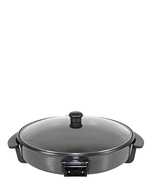 Pineware Round Electric Frying Pan - Black