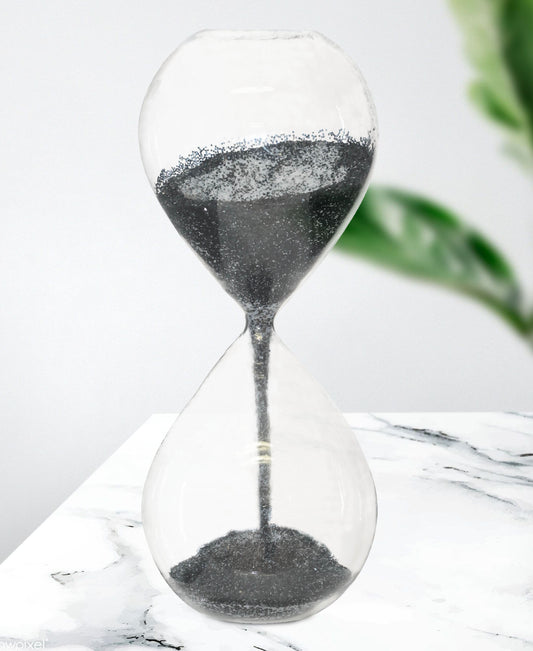 Urban Decor Hour Glass Display 24cm - Black