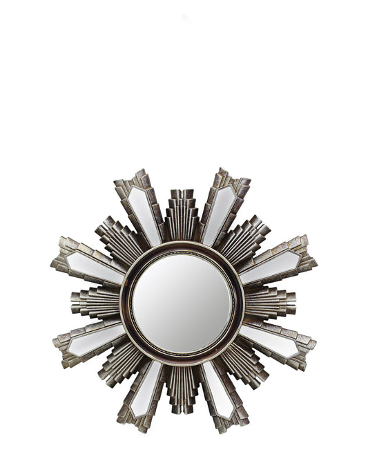 Urban Decor Snow Flake Mirror - Silver & Gold