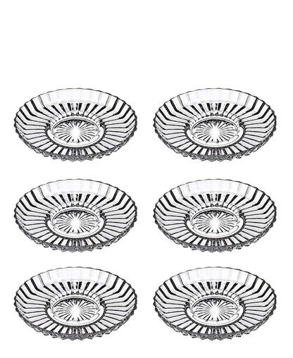 Pasabahce Crystal Plate Tea Plate 6 Piece