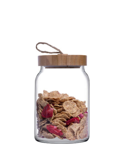 Pasabahce Medium Woody Canister - Clear