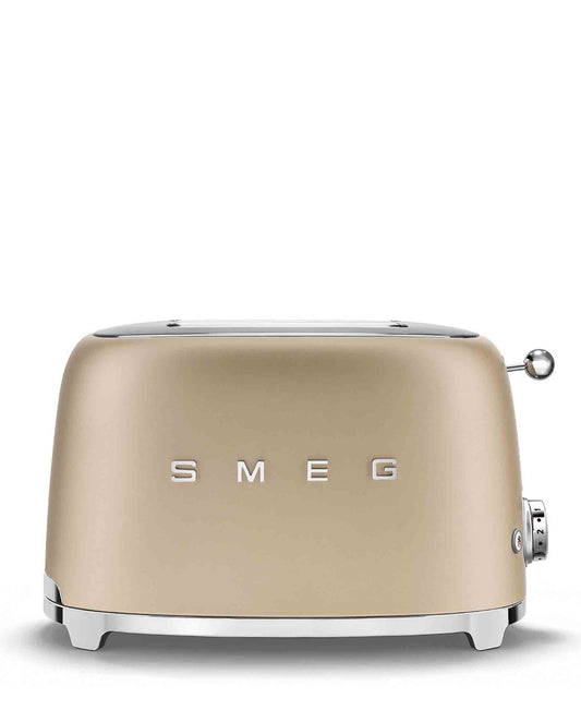 Smeg Retro 2 Slice Toaster - Matte Champagne