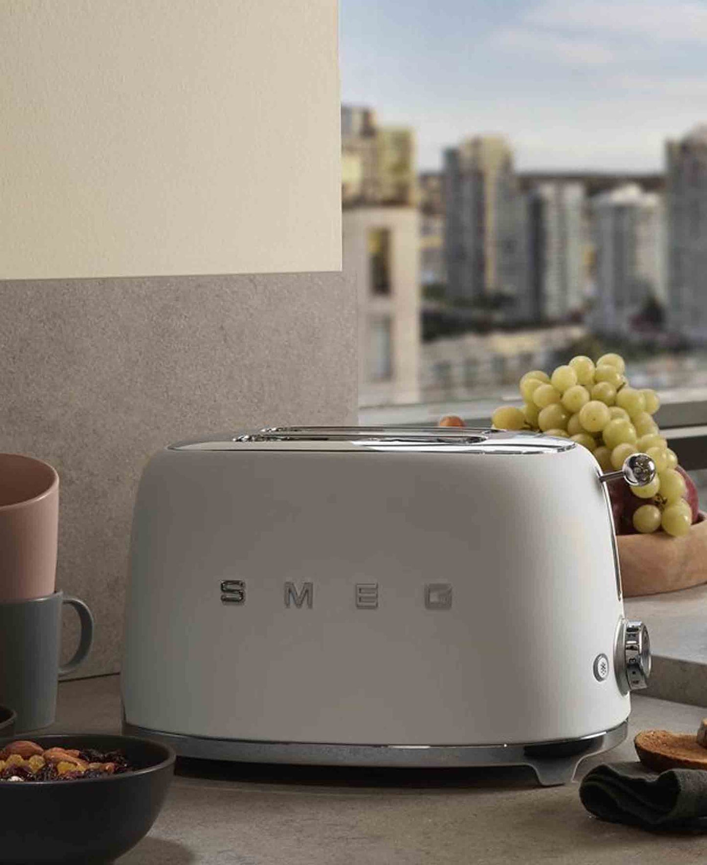 Smeg Retro 2 Slice Toaster - Matte White